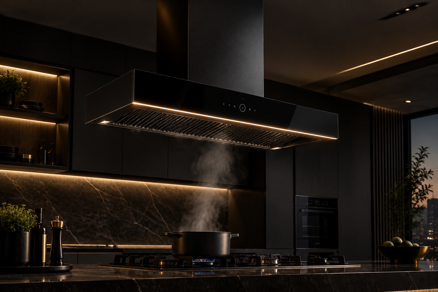 Luxury kitchen chimney
