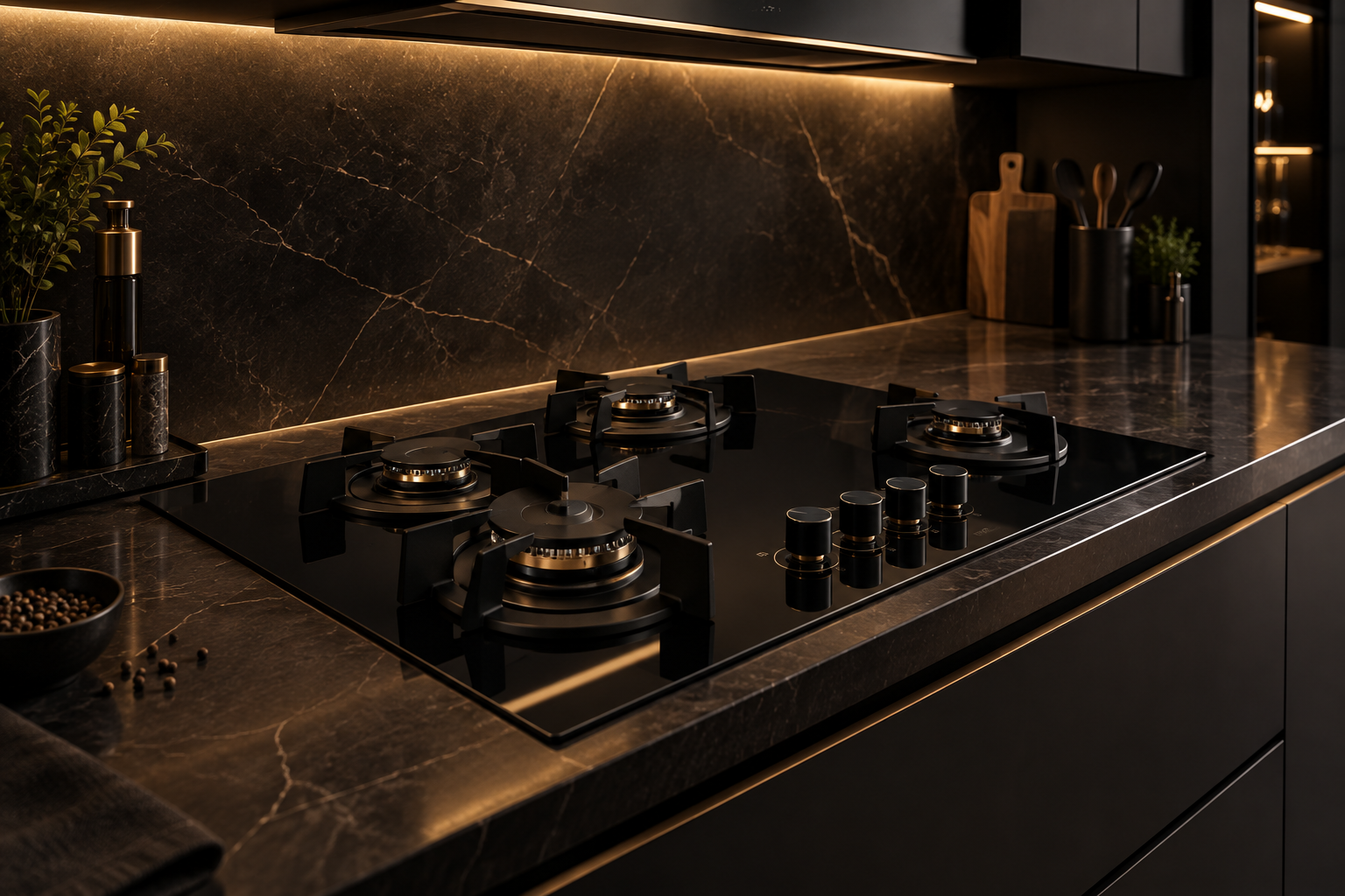 Luxury kitchen hob