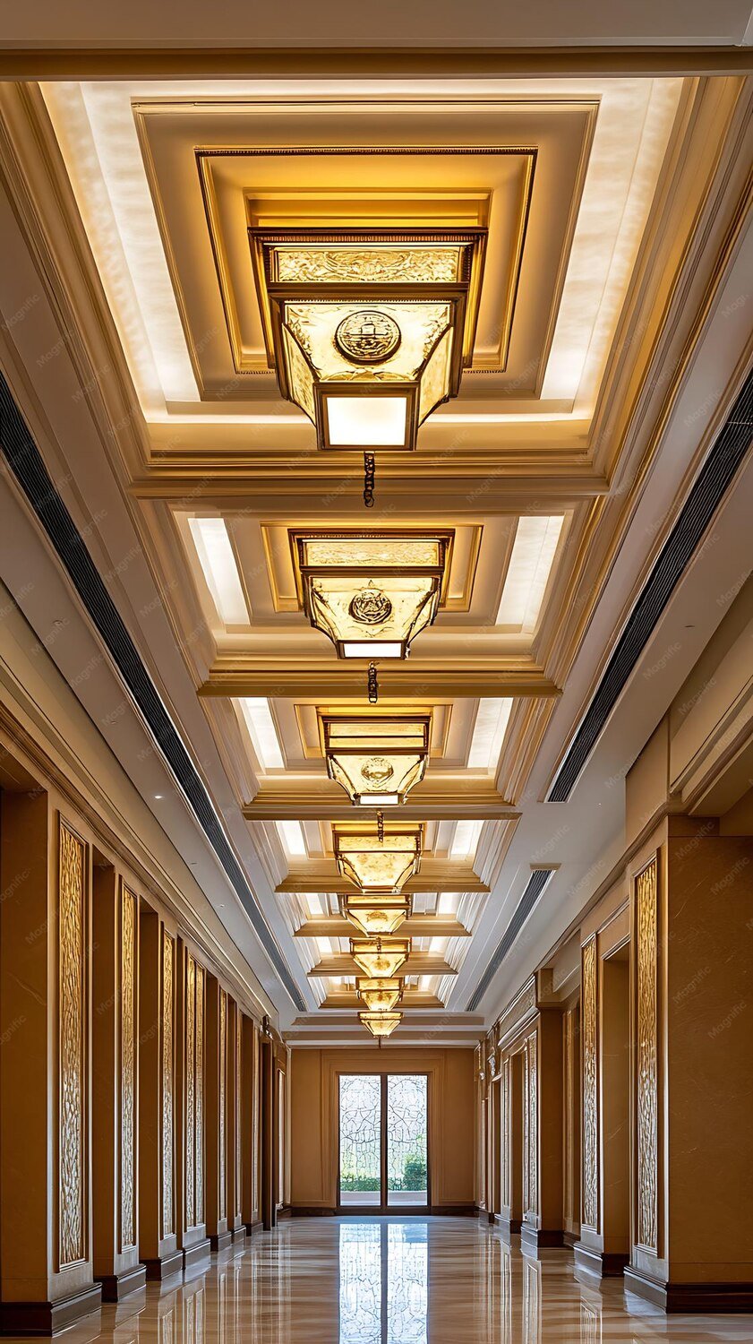 The Grey wall and ceiling interior design