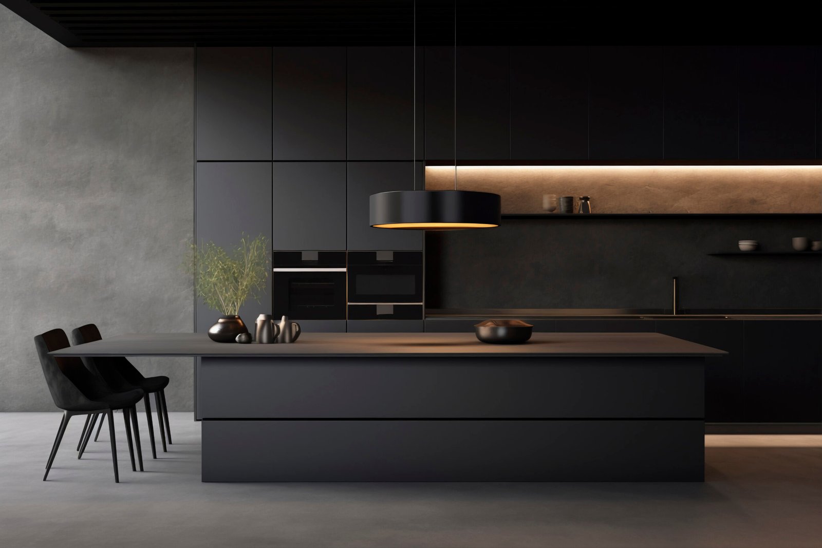 Minimalist luxury kitchen interior